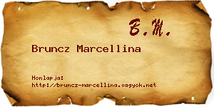Bruncz Marcellina névjegykártya